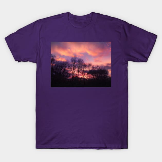 Magical Winter sky T-Shirt by PandLCreations